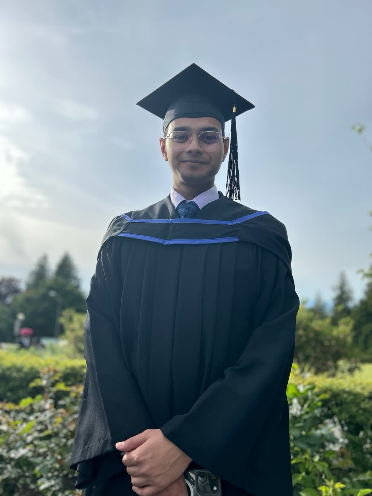 Vatsal at UBC graduation, 2025